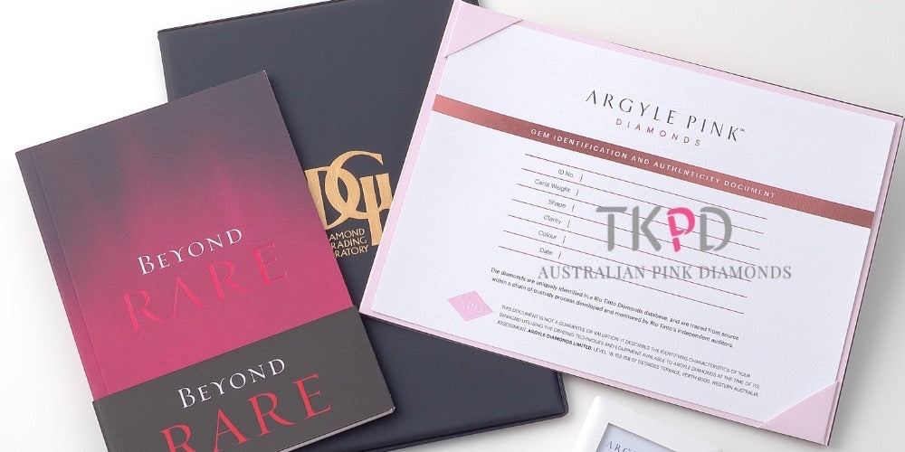 ピンクダイヤモンドの証明書